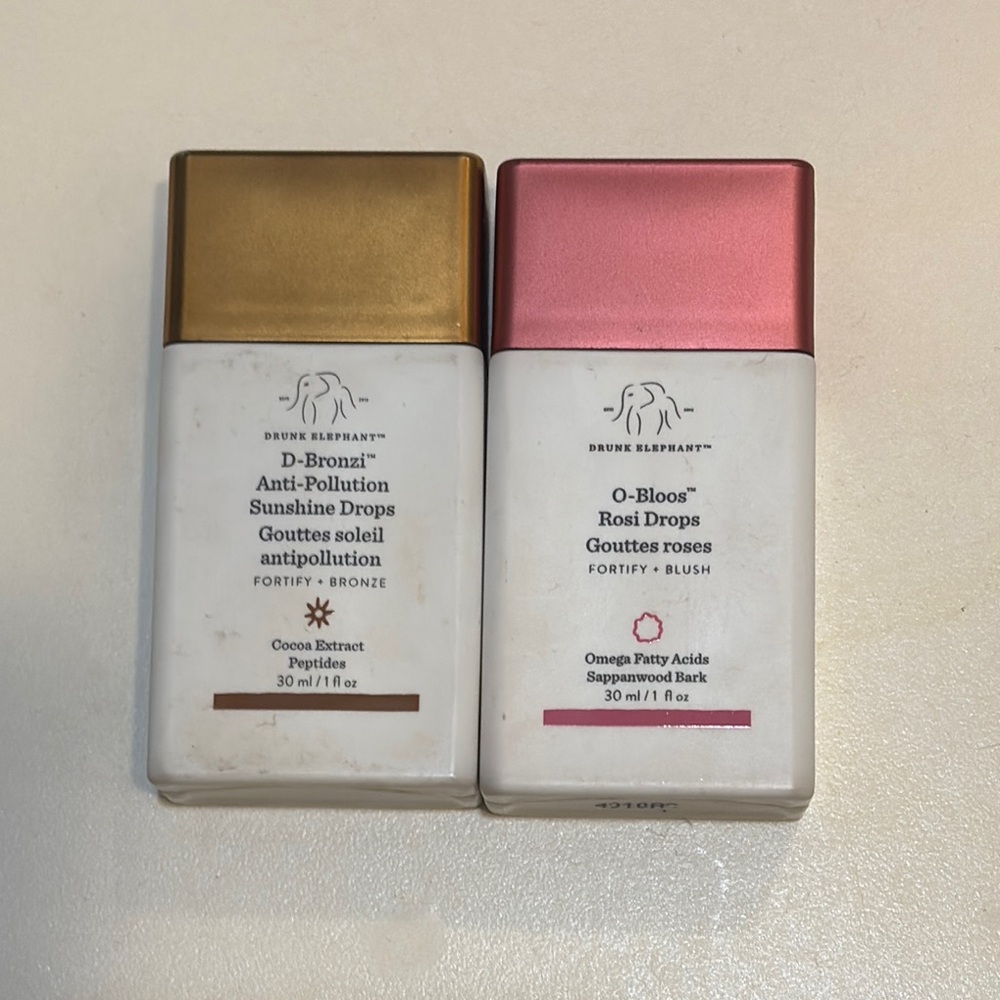 Drunk Elephant D-Bronzi and O-Bloos Drops Set